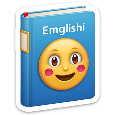 A English language textbook sticker