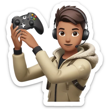 Xbox playing Fortnite  sticker