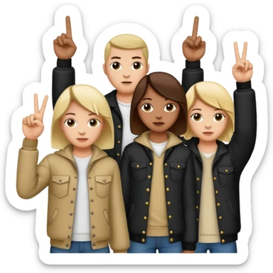 Norteño gang with 14, hand gang signs and guns sticker