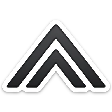 iOS emoji, minimal dark spark, small zigzag, flat sticker