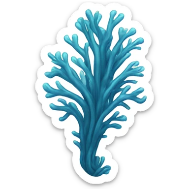 tall blue seaweed sticker
