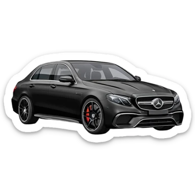 Mercedes Benz E 63 S 2017-2023 edition Black Matte sticker