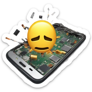 Exploding smartphone  sticker