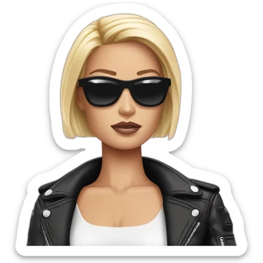 Terminator looks like a barbie sticker