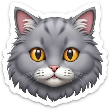 dumb cat sticker