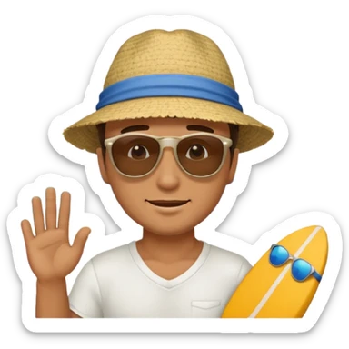 I told him about the beach sticker