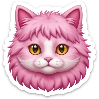 cute pink cat cutecore sticker