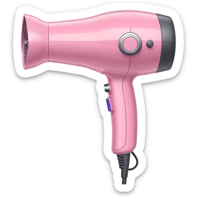 pastel pink Dyson hair dryer sticker