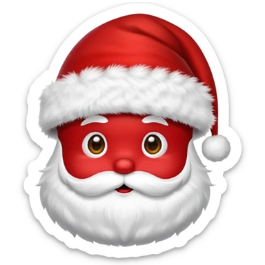 Gorro de santa claus sticker
