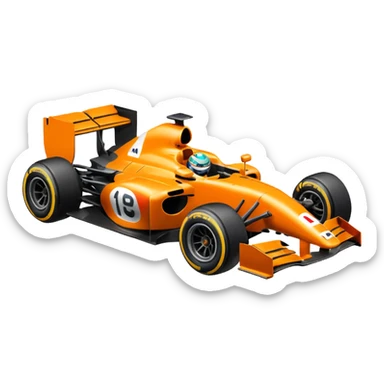 A McLaren formula one car sticker