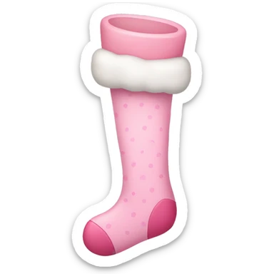 pastel pink stocking  sticker