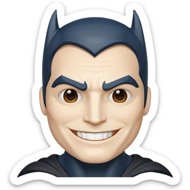 Batman  wite sticker