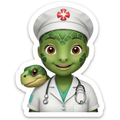 Turtle in nurse uniform

















 sticker