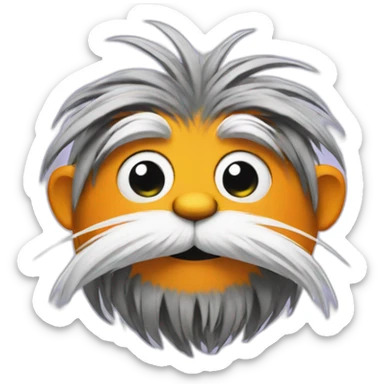 Lorax emoji sticker