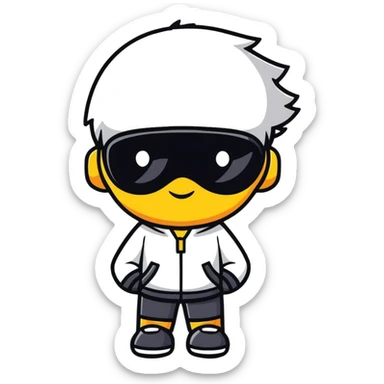cool boy character for profile picture sticker