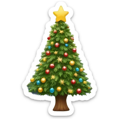 Christmastree with a Star sticker