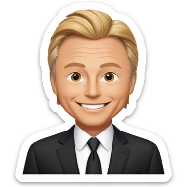 Pat Sajak wheel of fortune sticker