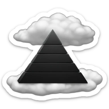a-big-black-pyramid-on-cloud sticker
