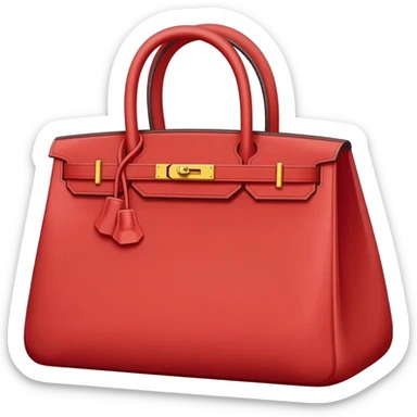red hermes bag sticker