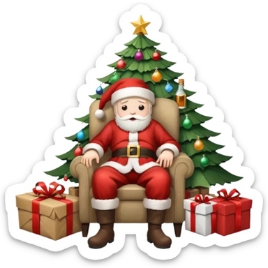 vygeneruj mi depresivne vianoce sticker