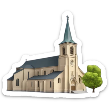 L'église Notre-Dame de l'Assomption Corcieux sticker