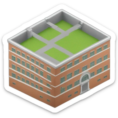 EDIFICIO DE ESCUELA sticker