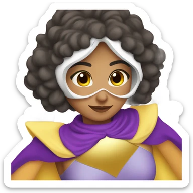 Latino woman angel superhero  sticker