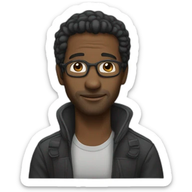 Black man Jean-Luc Melanchon sticker