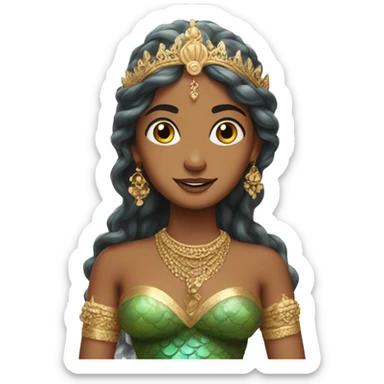 mermaid of India sticker