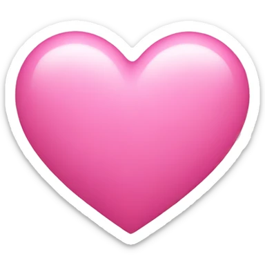 Pink heart sticker