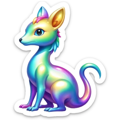 Shiny Colorful Fionbri-creature by Falvie (full body) sticker