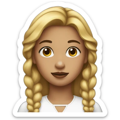 Fille maquillée sticker