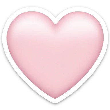 Light pink heart  sticker