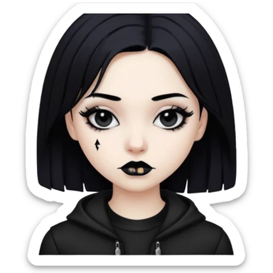 Cute girly and emo sticker
