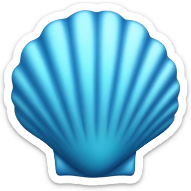 Shell blue sticker