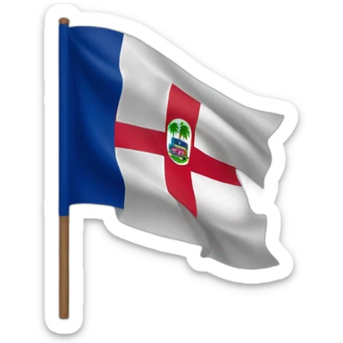 Dominican flag sticker