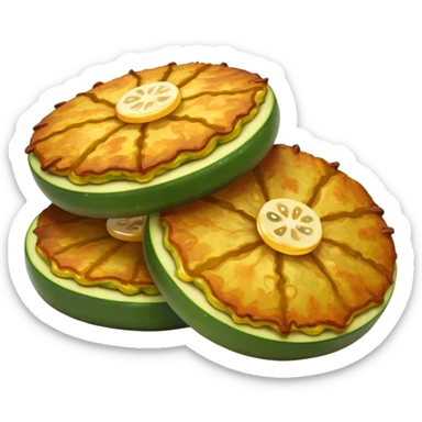 zucchini fritters with visible zucchini pieces sticker
