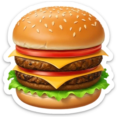 Burger sticker