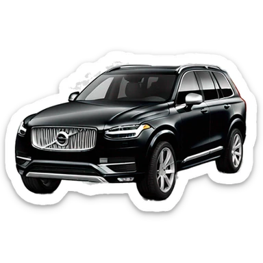 Black Volvo xc90 2024 sticker
