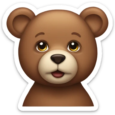 Teddy bear sticker