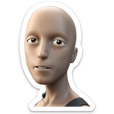 bald boy parody fun sticker