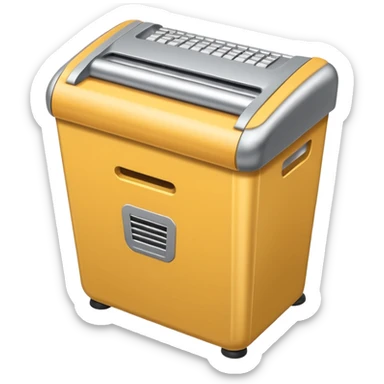 paper shredder sticker