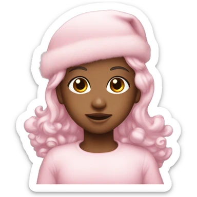 baby pink christmas  sticker