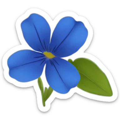 Flores azules sticker