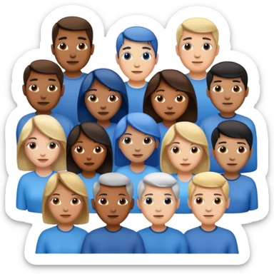 Tiktok mavi tim sticker