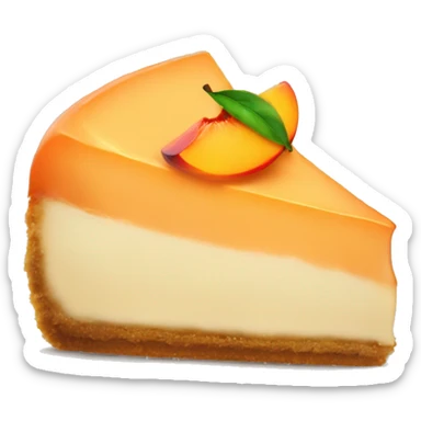 Peach cheesecake sticker