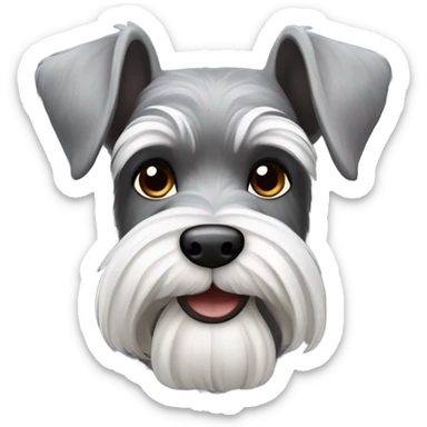 mini schnauzer ￼ sticker