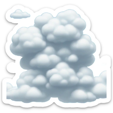 blue sky with cloud sticker