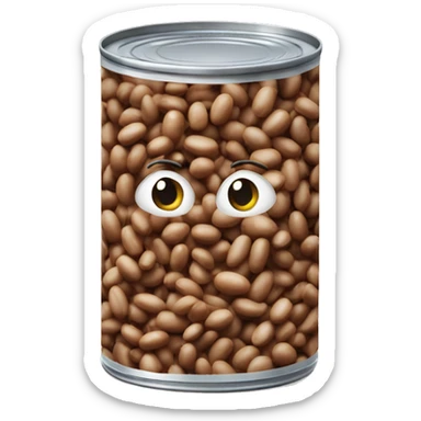 can of beans sticker