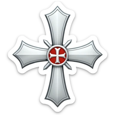 Templar cross sticker